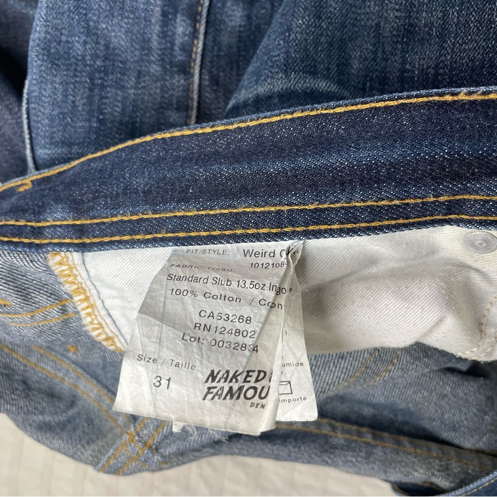 Naked & Famous Weird Guy 13.5 oz Selvage Denim jeans - Picture 6 of 14